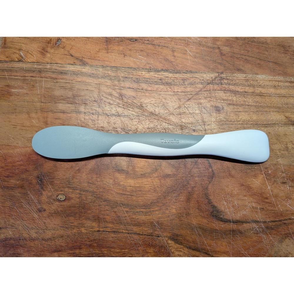 Tovolo‎ Scoop and Spread Silicone Scraper and Nylon Spreader Tool Grey White